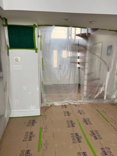 Zipwall Installed during a kitchen remodel in Brigantine