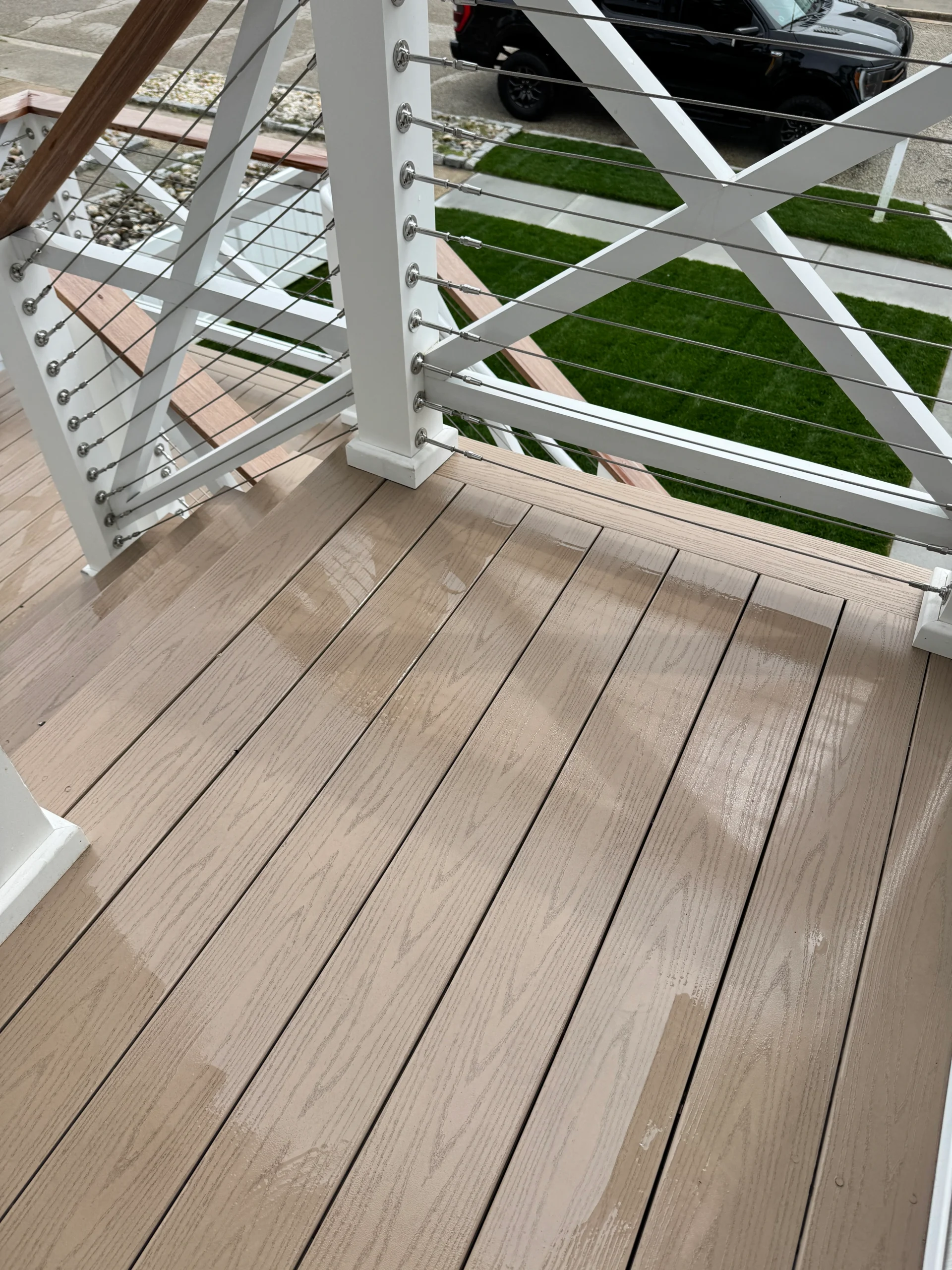 Why we always build picture frame decks in our home builds in brigantine