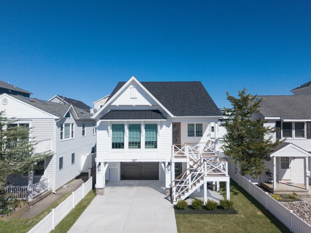 A newly built McHugh custom home build on 337 33rd street brigantine